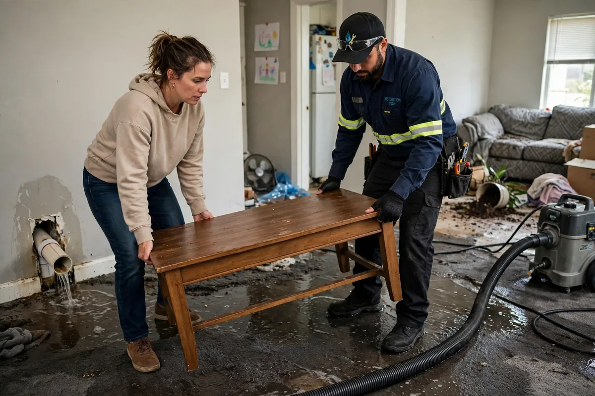 Emergency Burst Pipe & Freeze Water Damage Repair Lava Hot Springs, ID — closing the main shutoff valve during the first hour