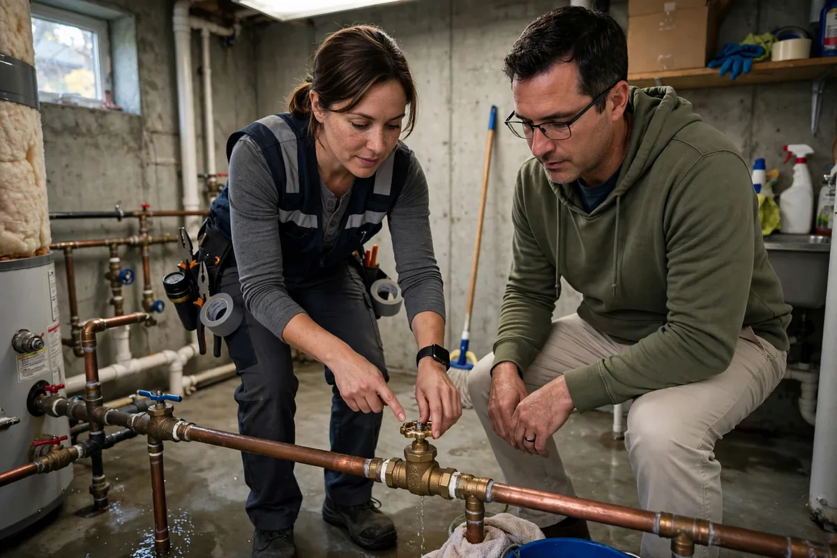 Emergency Burst Pipe & Freeze Water Damage Repair Marsing, ID — closing the main shutoff valve during the first hour