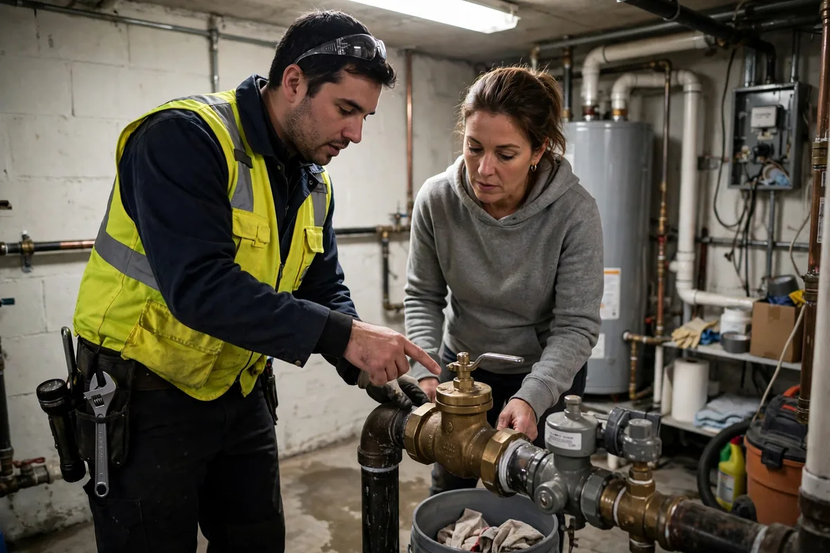 Emergency Burst Pipe & Freeze Water Damage Repair Medimont, ID — closing the main shutoff valve during the first hour