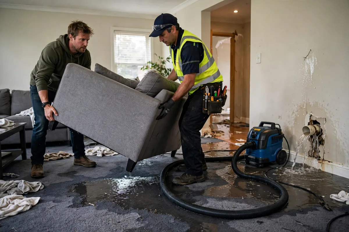 Emergency Burst Pipe & Freeze Water Damage Repair Middleton, ID — closing the main shutoff valve during the first hour