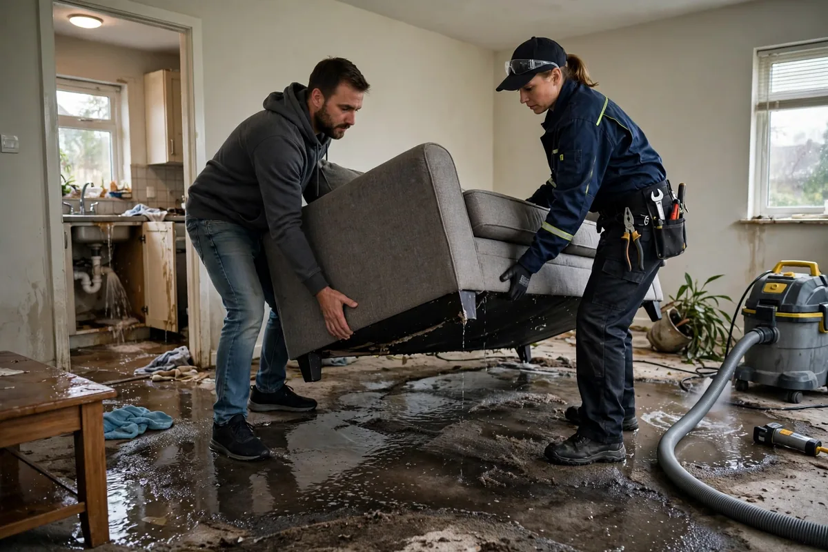 Emergency Burst Pipe & Freeze Water Damage Repair Midvale, ID — closing the main shutoff valve during the first hour