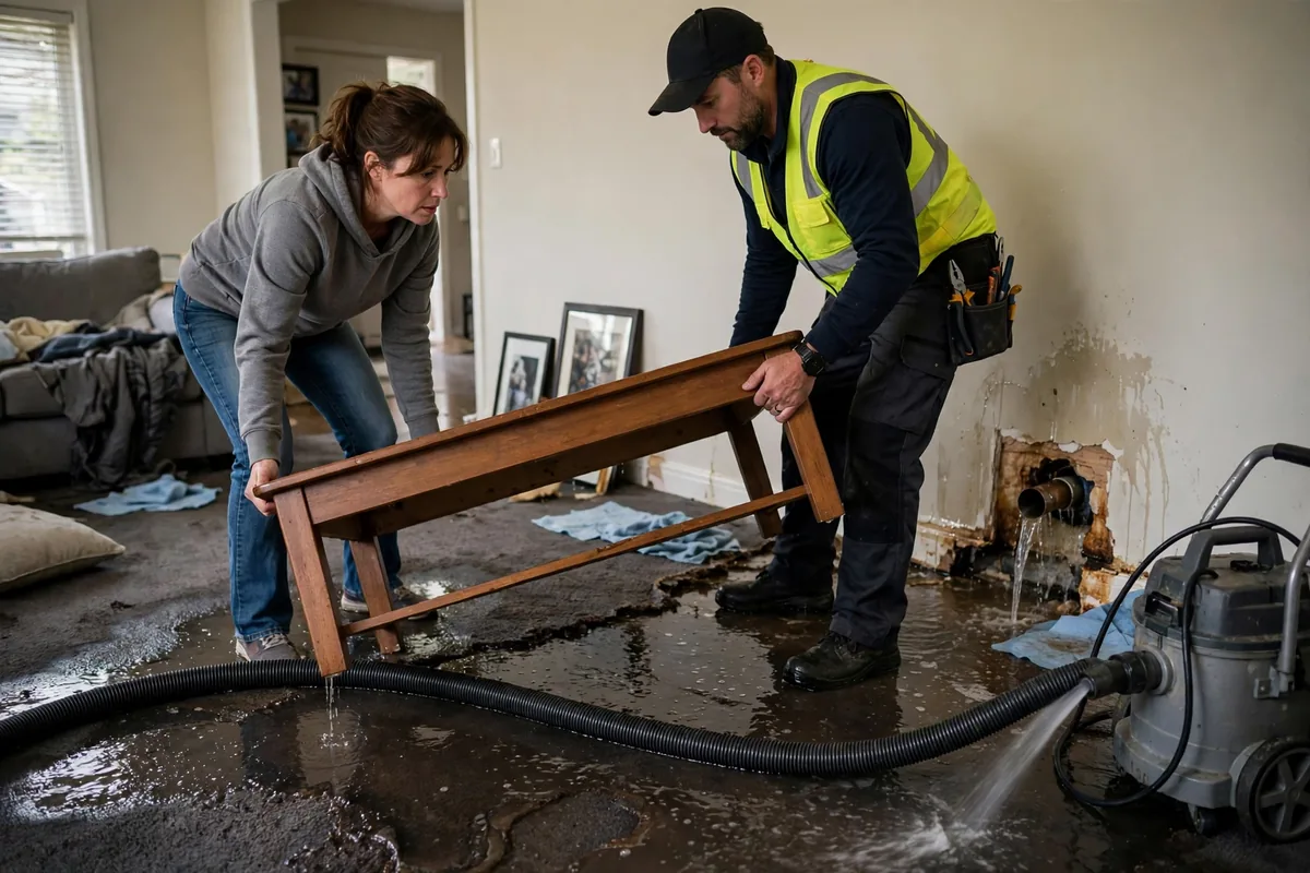 Emergency Burst Pipe & Freeze Water Damage Repair Pingree, ID — closing the main shutoff valve during the first hour
