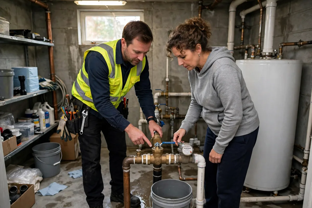Emergency Burst Pipe & Freeze Water Damage Repair Post Falls, ID — closing the main shutoff valve during the first hour