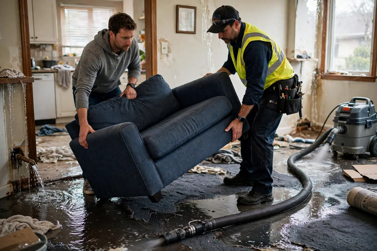Emergency Burst Pipe & Freeze Water Damage Repair Preston, ID — closing the main shutoff valve during the first hour