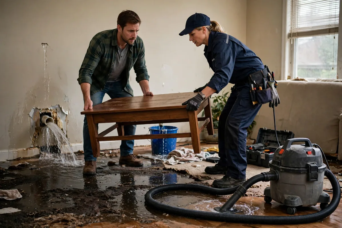Emergency Burst Pipe & Freeze Water Damage Repair Rockland, ID — closing the main shutoff valve during the first hour