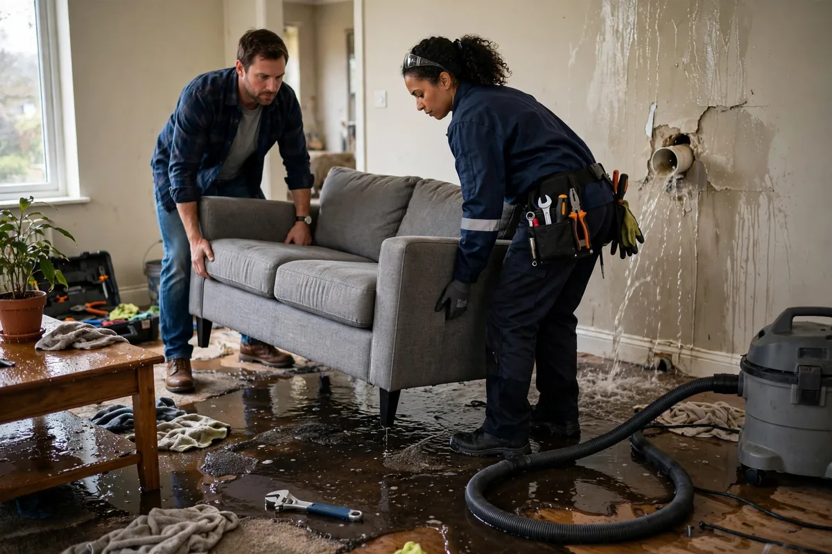 Emergency Burst Pipe & Freeze Water Damage Repair Sweet, ID — closing the main shutoff valve during the first hour