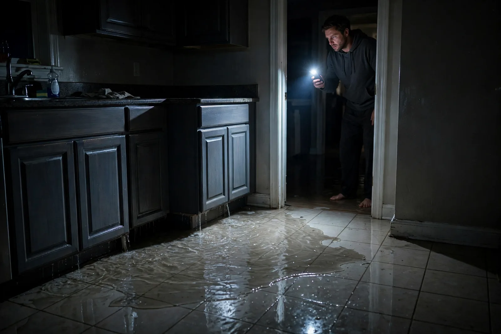Emergency Burst Pipe & Freeze Water Damage Repair Ucon, ID — first-hour response to a burst pipe, shutoff valve being closed