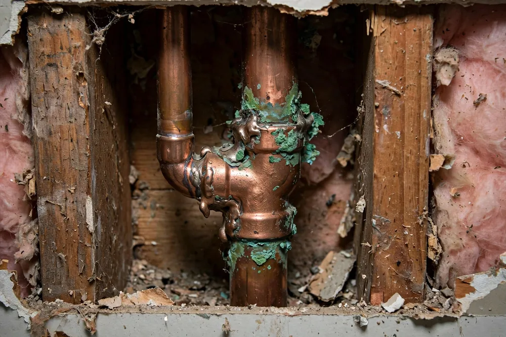 Failed Pipe Fittings Causes — a close look at a frozen pipe section