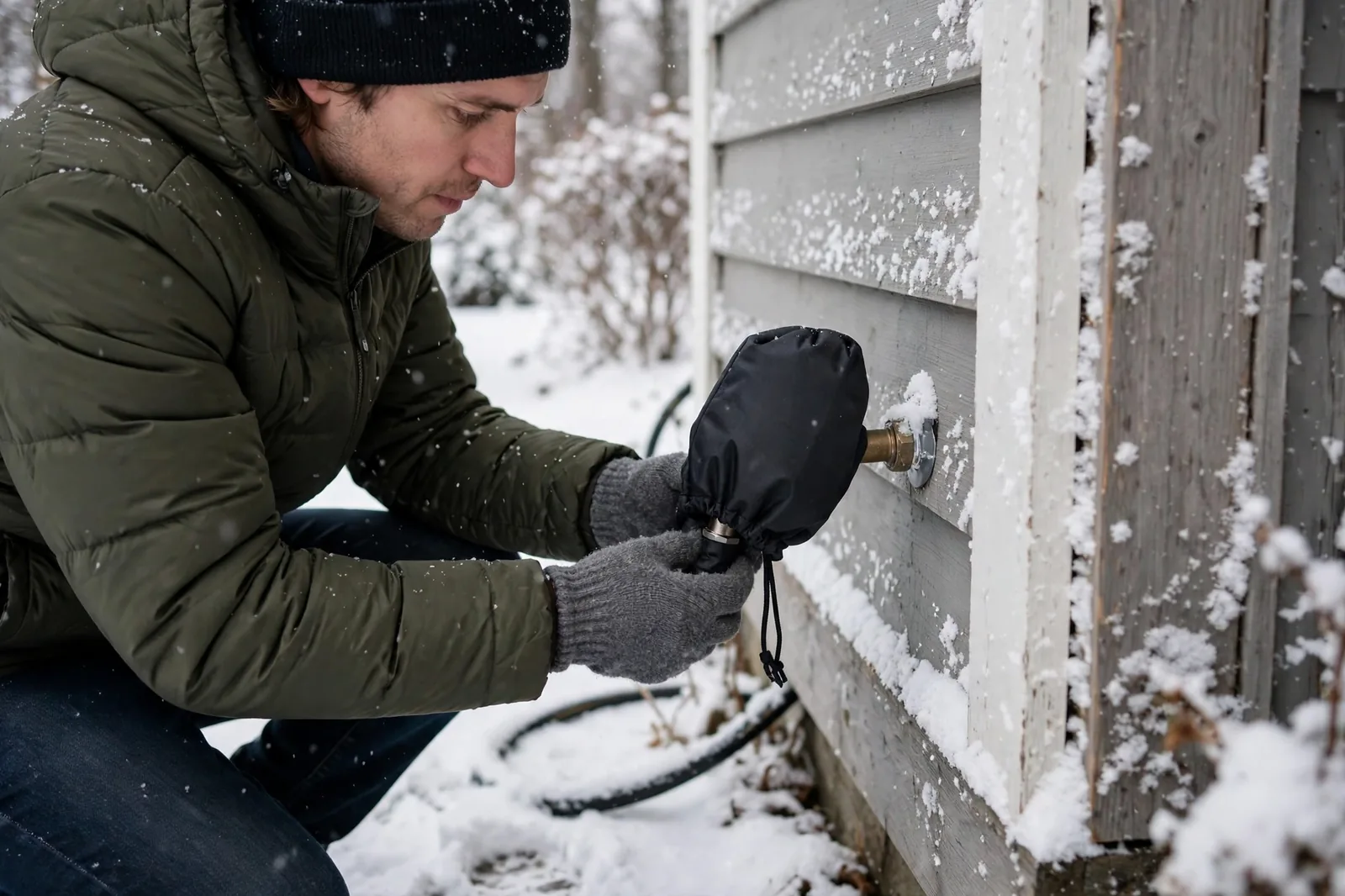 Protect Outdoor Faucets Winter Burst Pipe — guide cover image