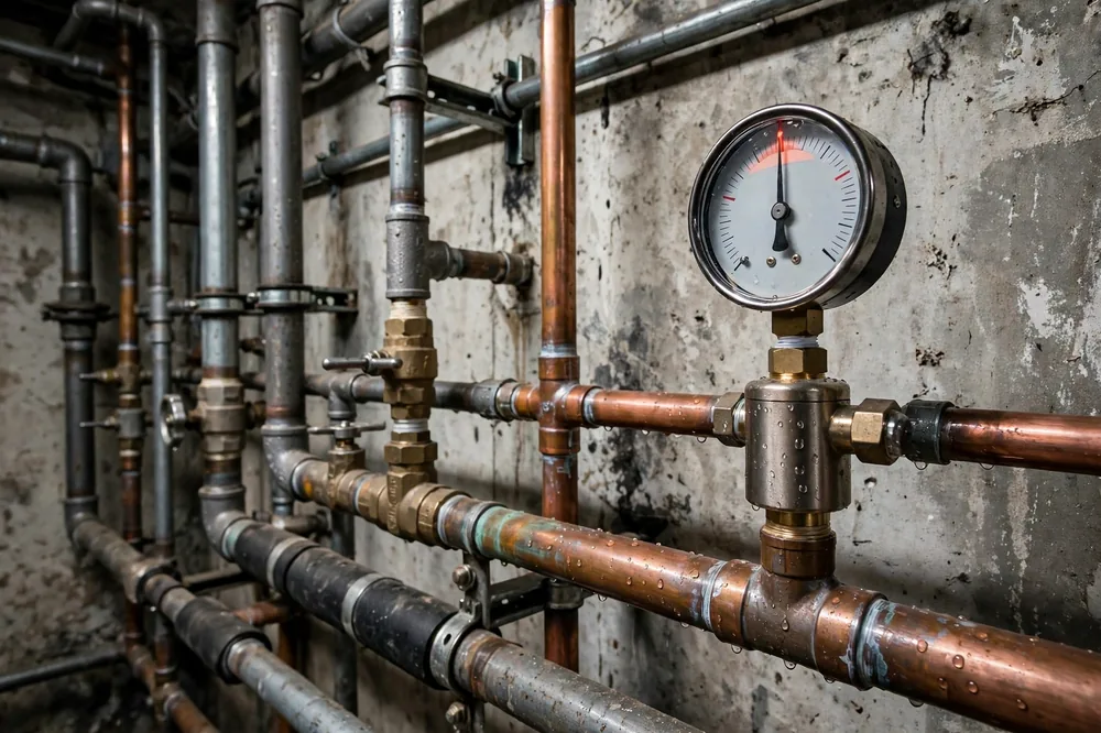 Water Hammer Pipe Damage — a close look at a frozen pipe section