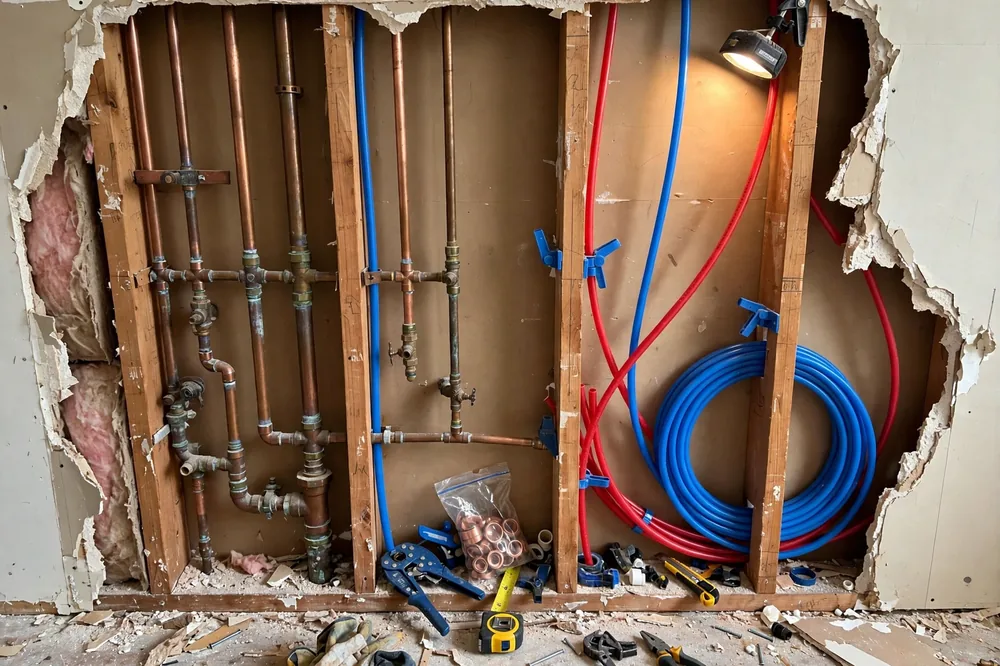 When To Repipe House After Burst — a close look at a frozen pipe section